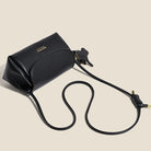Lavinque Bags Sac bandoulière en cuir | Noir | Élégant et minimaliste