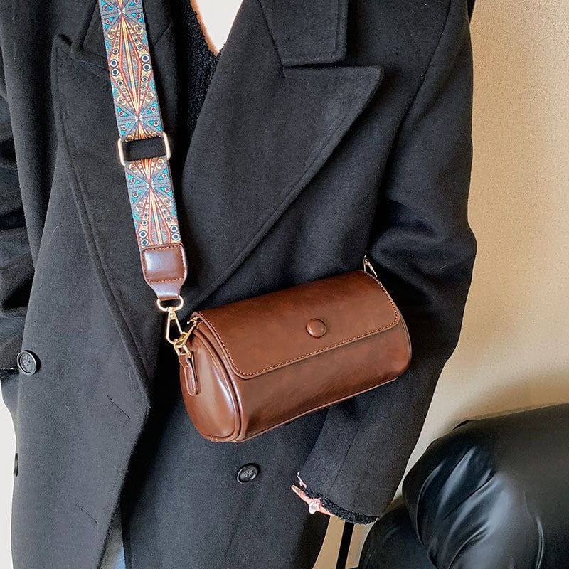Lavinque Bags Sac bandoulière en cuir synthétique | Marron | Élégance et praticité