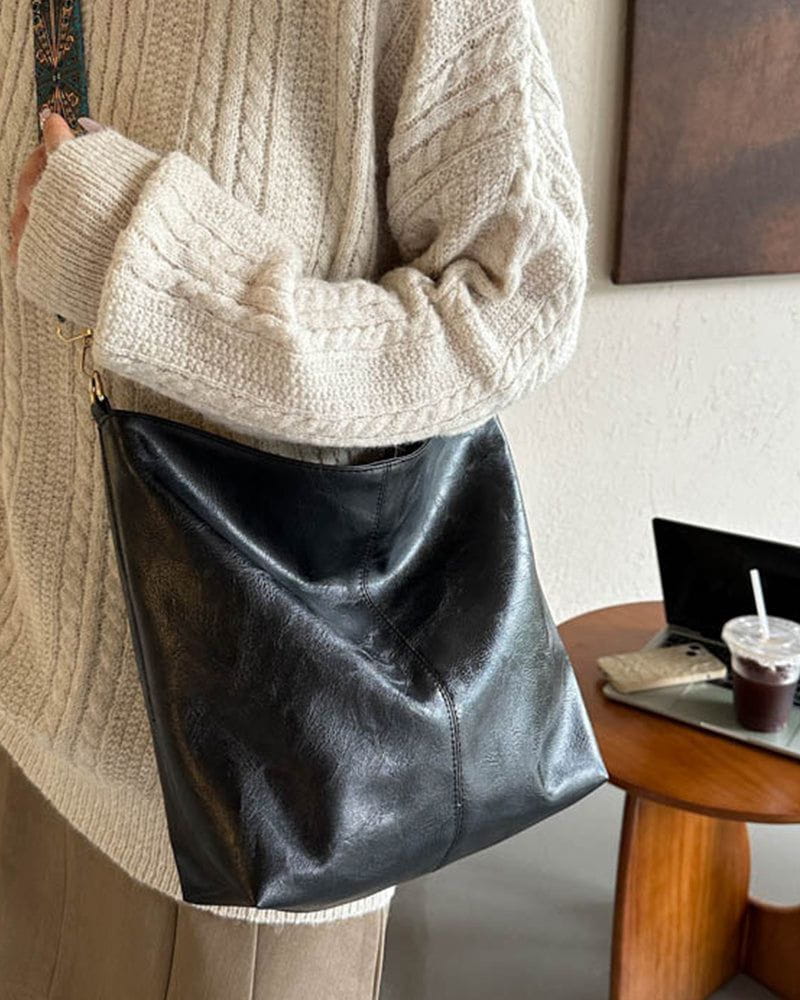Lavinque Bags Sac bandoulière en cuir synthétique | Marron | Élégance et praticité au quotidien