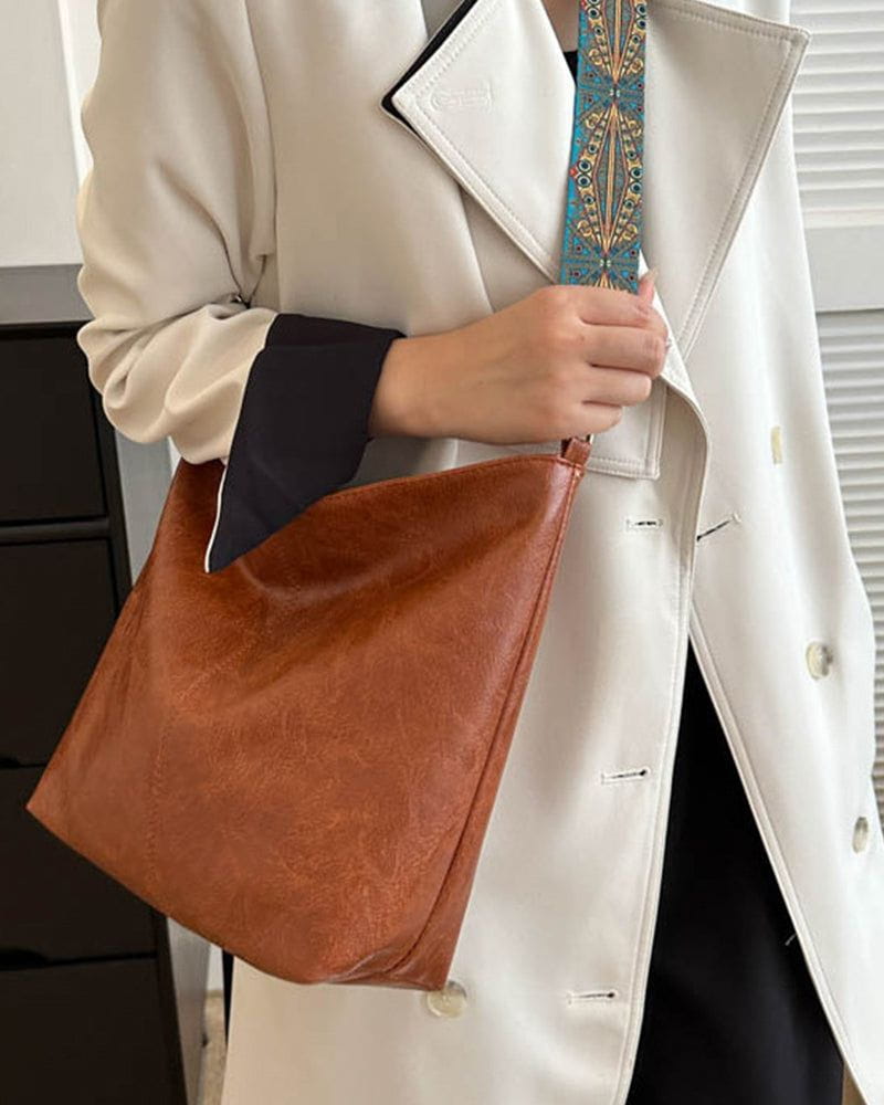 Lavinque Bags Sac bandoulière en cuir synthétique | Marron | Élégance et praticité au quotidien