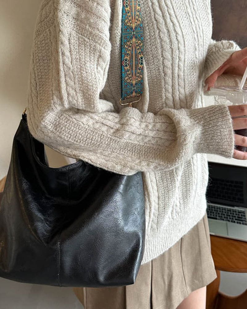 Lavinque Bags Sac bandoulière en cuir synthétique | Marron | Élégance et praticité au quotidien
