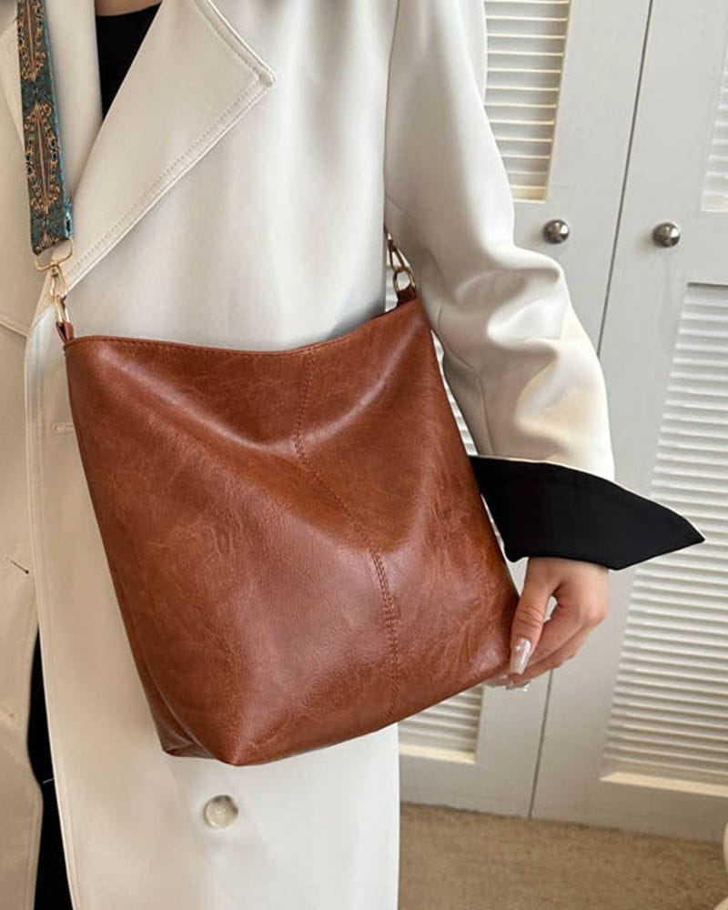 Lavinque Bags Sac bandoulière en cuir synthétique | Marron | Élégance et praticité au quotidien
