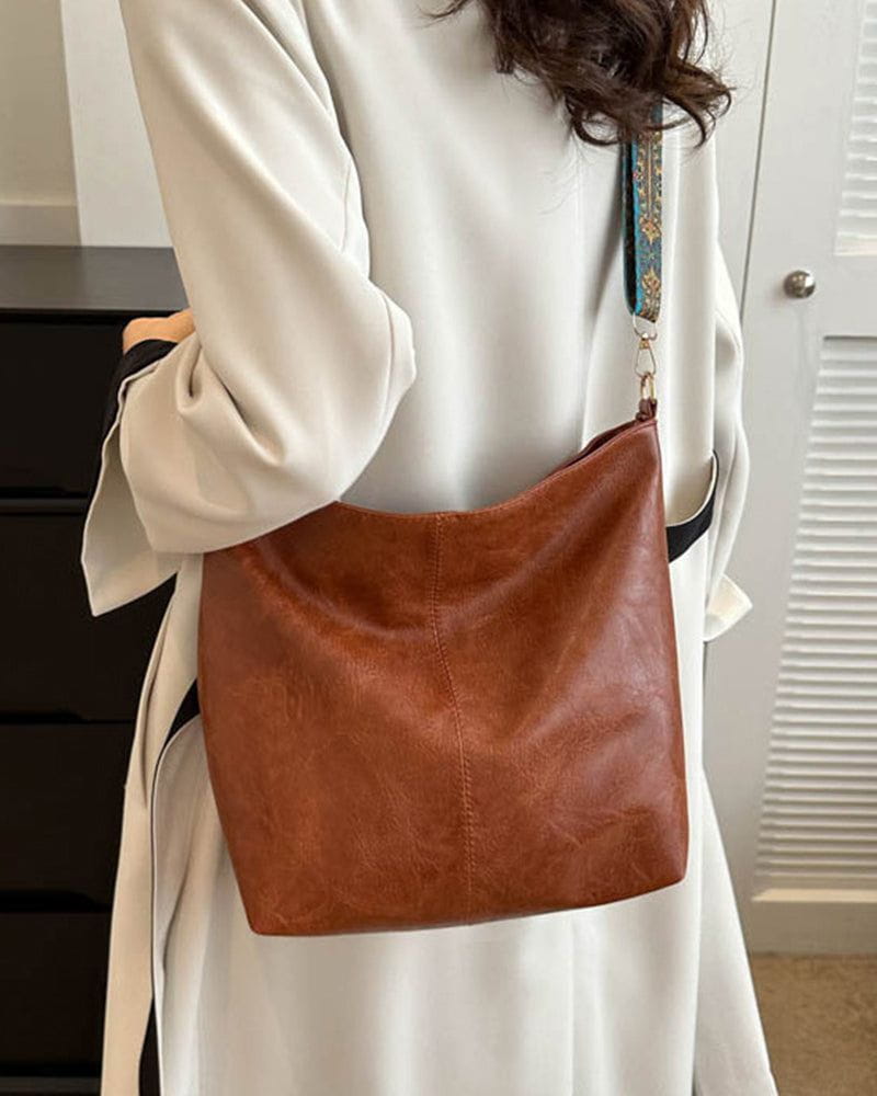 Lavinque Bags Sac bandoulière en cuir synthétique | Marron | Élégance et praticité au quotidien