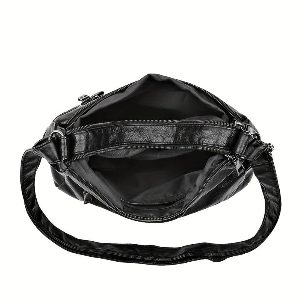 Lavinque Bags Sac Bandoulière Noir | Multi-Poches | Pratique et Urbain