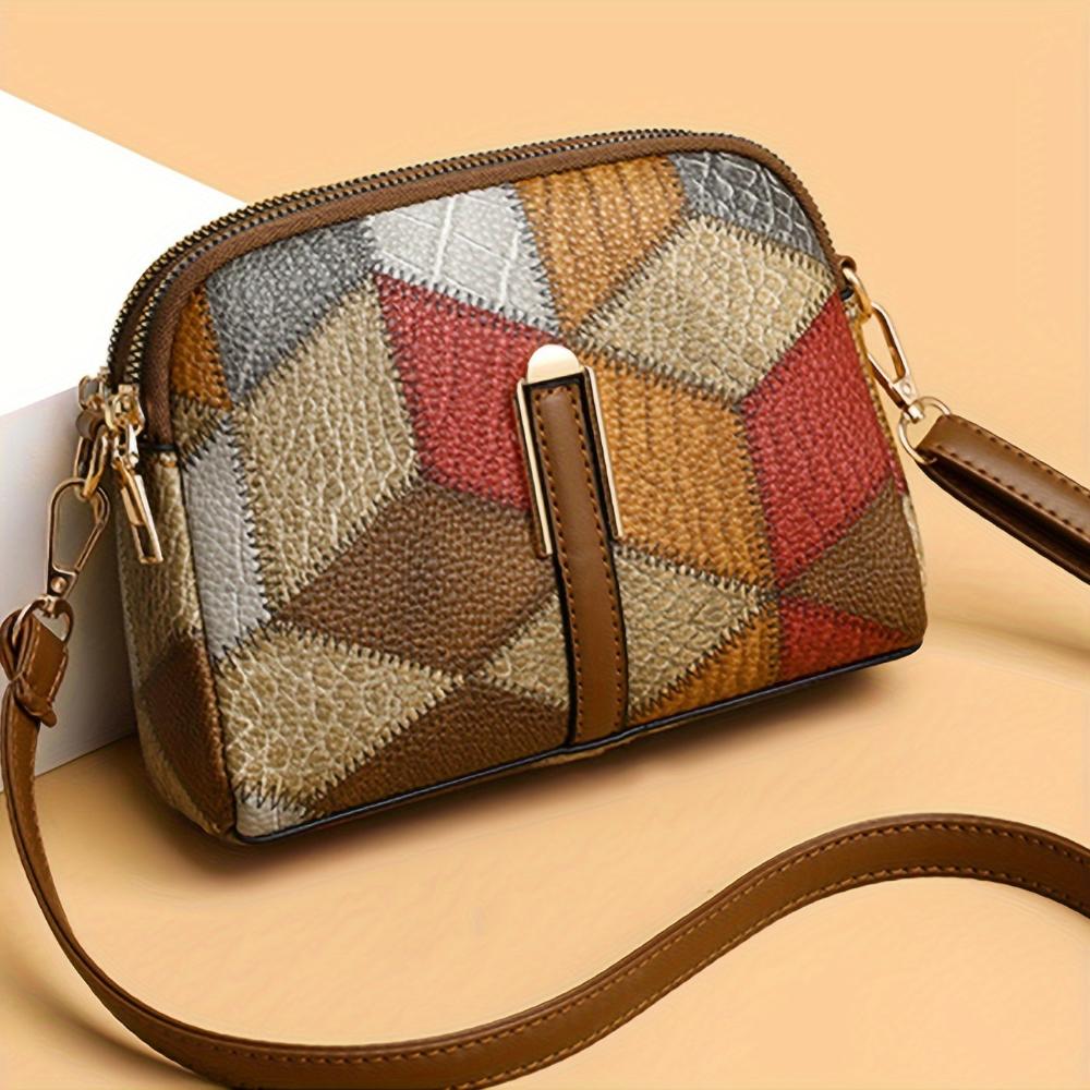 Lavinque Bags Sac Bandoulière Patchwork | Multicolore | Artistique et Tendance
