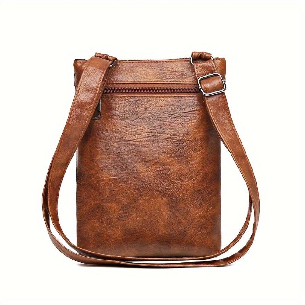 Lavinque Bags Sac Bandoulière Vertical | Marron | Compact & Fonctionnel
