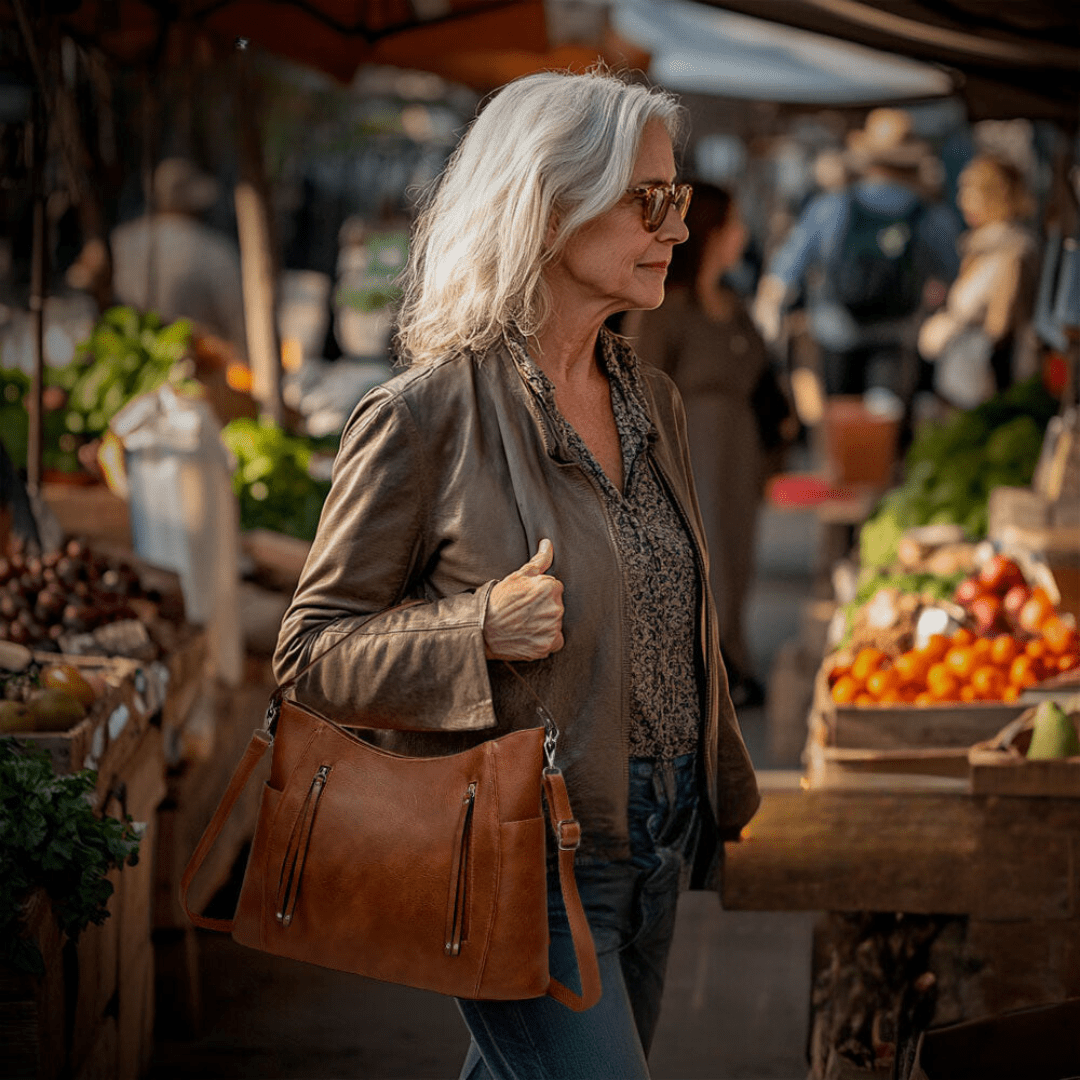 Lavinque Bags Sac Cabas | Marron | Grand & Élégant