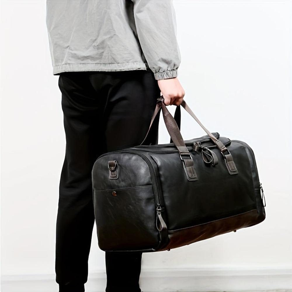 Lavinque Bags Sac de Voyage | Noir & Marron | Élégant & Fonctionnel