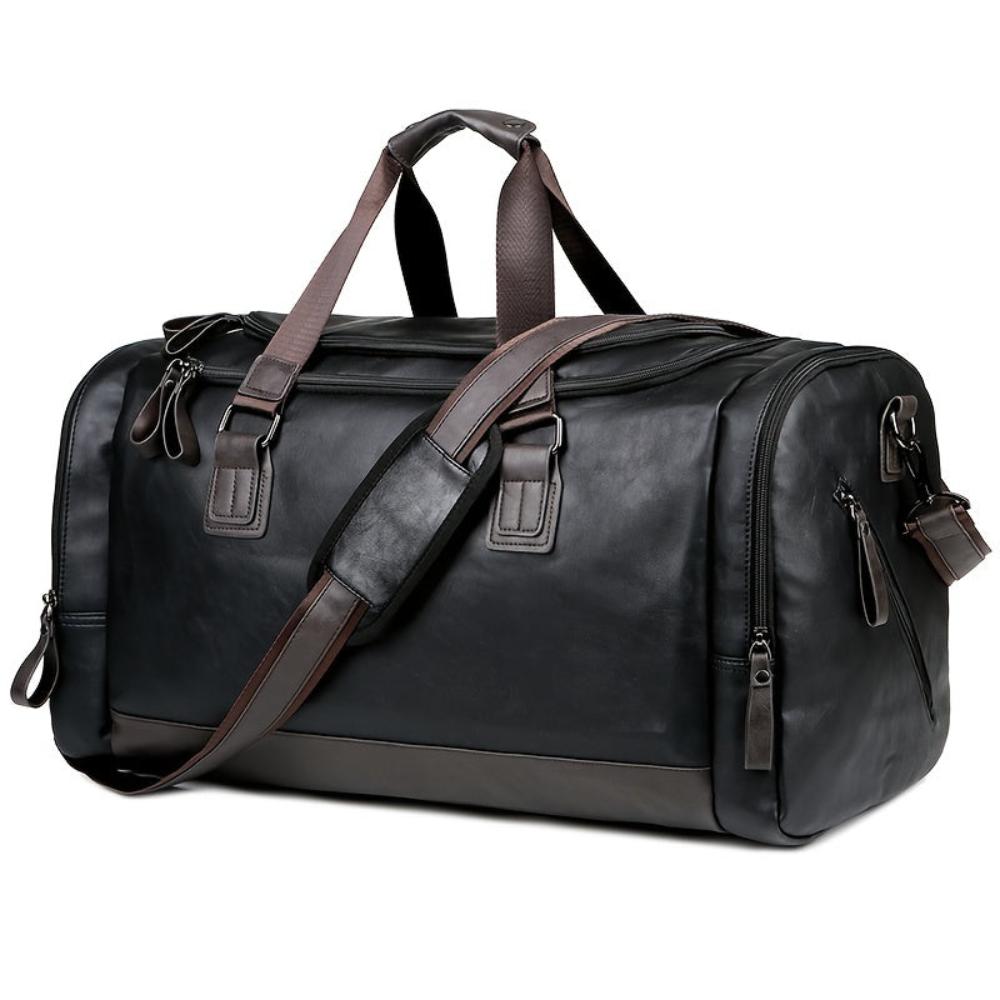 Lavinque Bags Sac de Voyage | Noir & Marron | Élégant & Fonctionnel