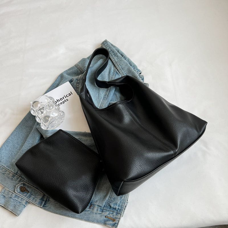 Lavinque Bags Sac Épaule Minimaliste | Noir | Élégant et Polyvalent