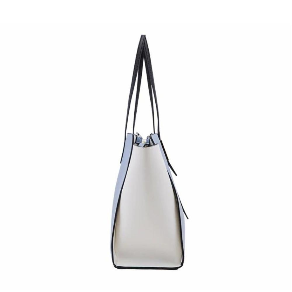 Lavinque Bags Set de Sacs 4 Pièces | Bleu Poudré & Blanc | Élégance Polyvalente