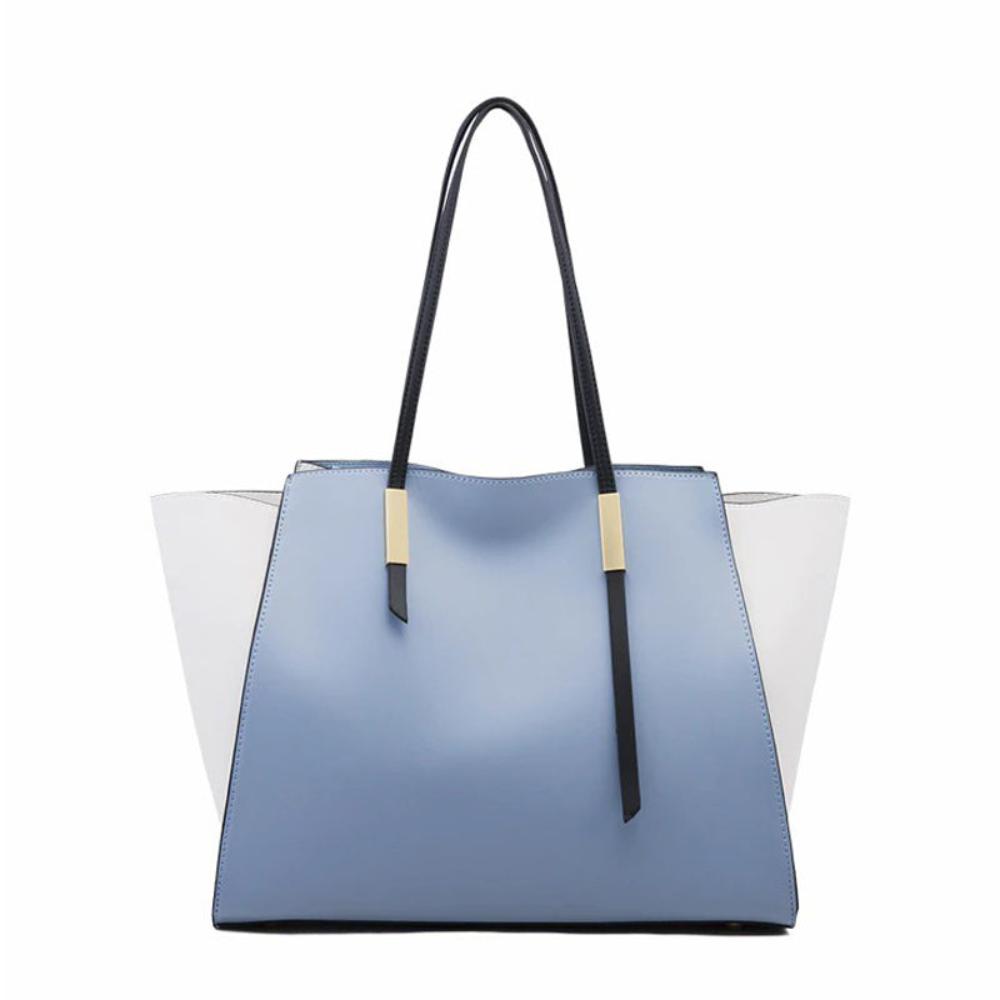 Lavinque Bags Set de Sacs 4 Pièces | Bleu Poudré & Blanc | Élégance Polyvalente