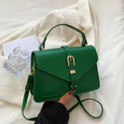 Lavinque Bags Vert Sac Bandoulière Élégant à Boucle Dorée | Noir Classique | Sophistication et Polyvalence