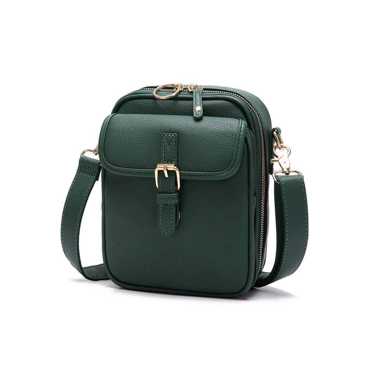 Lavinque Bags Vert Sac Bandoulière Homme | Similicuir Noir | Compact et Élégant