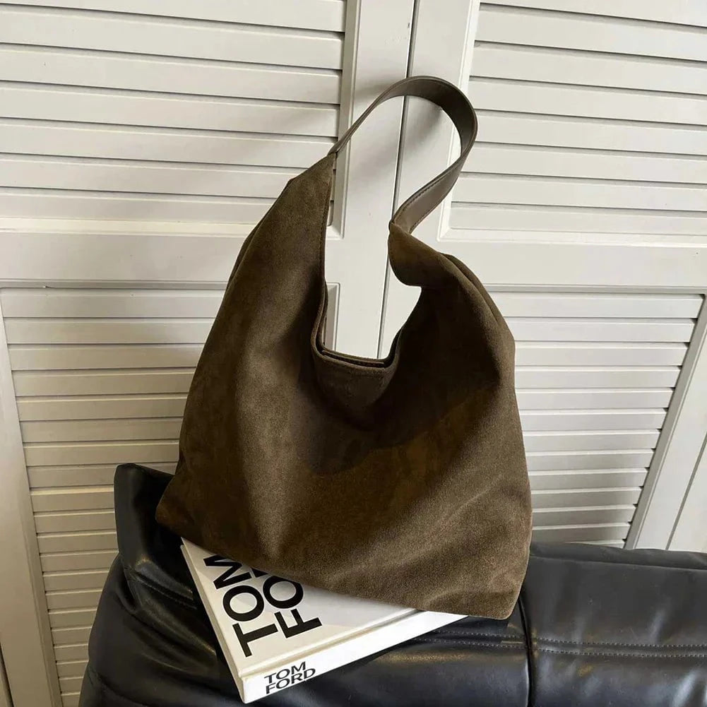 Lavinque Bags Vert / Taille Unique Sac Cabas Femme | Élégant & Minimaliste | Effet Daim