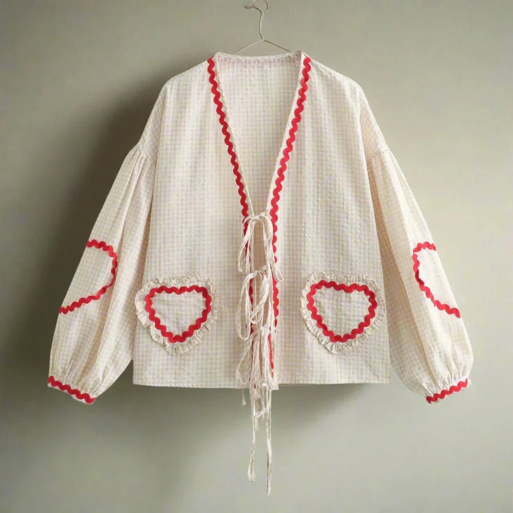 Lavinque Blouses Blanc / S Blouse Bohème Brodée  | Romantique et Tendance