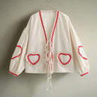 Lavinque Blouses Blanc / S Blouse Bohème Brodée  | Romantique et Tendance