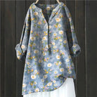 Lavinque Blouses Bleu clair / S Blouse Bohème Fleurie | Élégance Décontractée | Fluide & Confortable