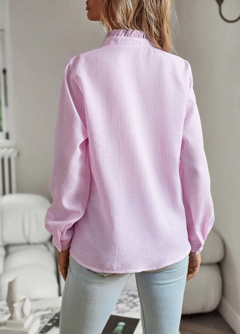 Lavinque Blouses Blouse à Volants | Élégance Féminine | Tendance Chic