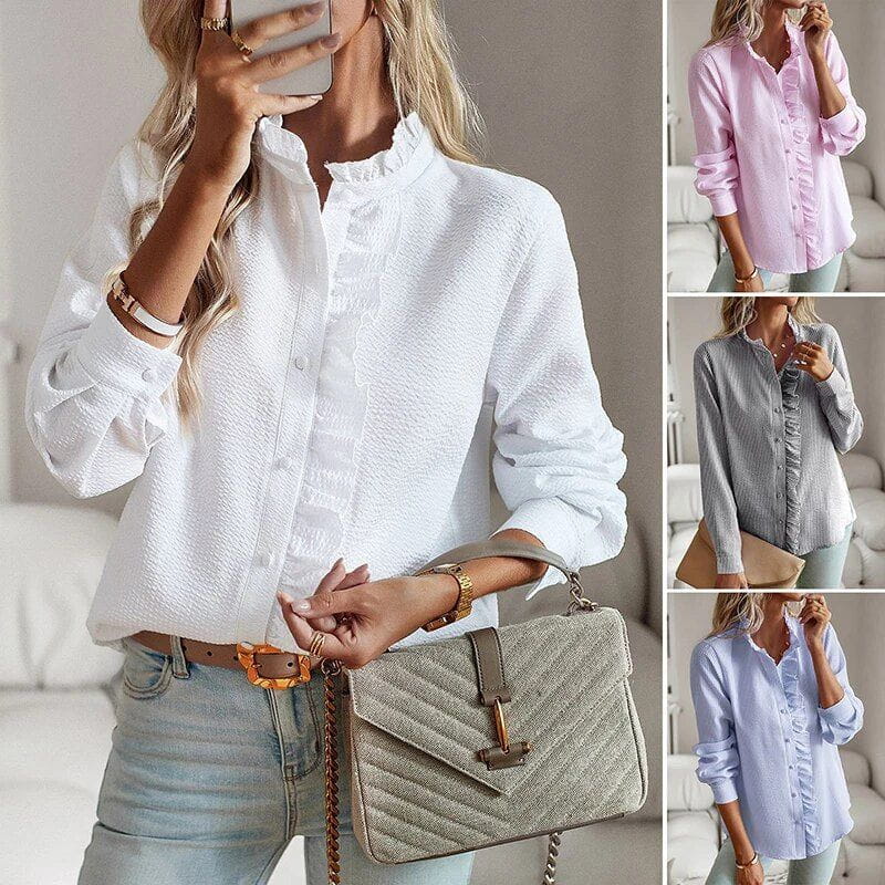 Lavinque Blouses Blouse à Volants | Élégance Féminine | Tendance Chic