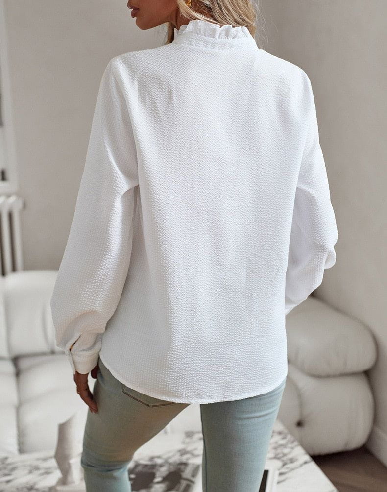 Lavinque Blouses Blouse à Volants | Élégance Féminine | Tendance Chic