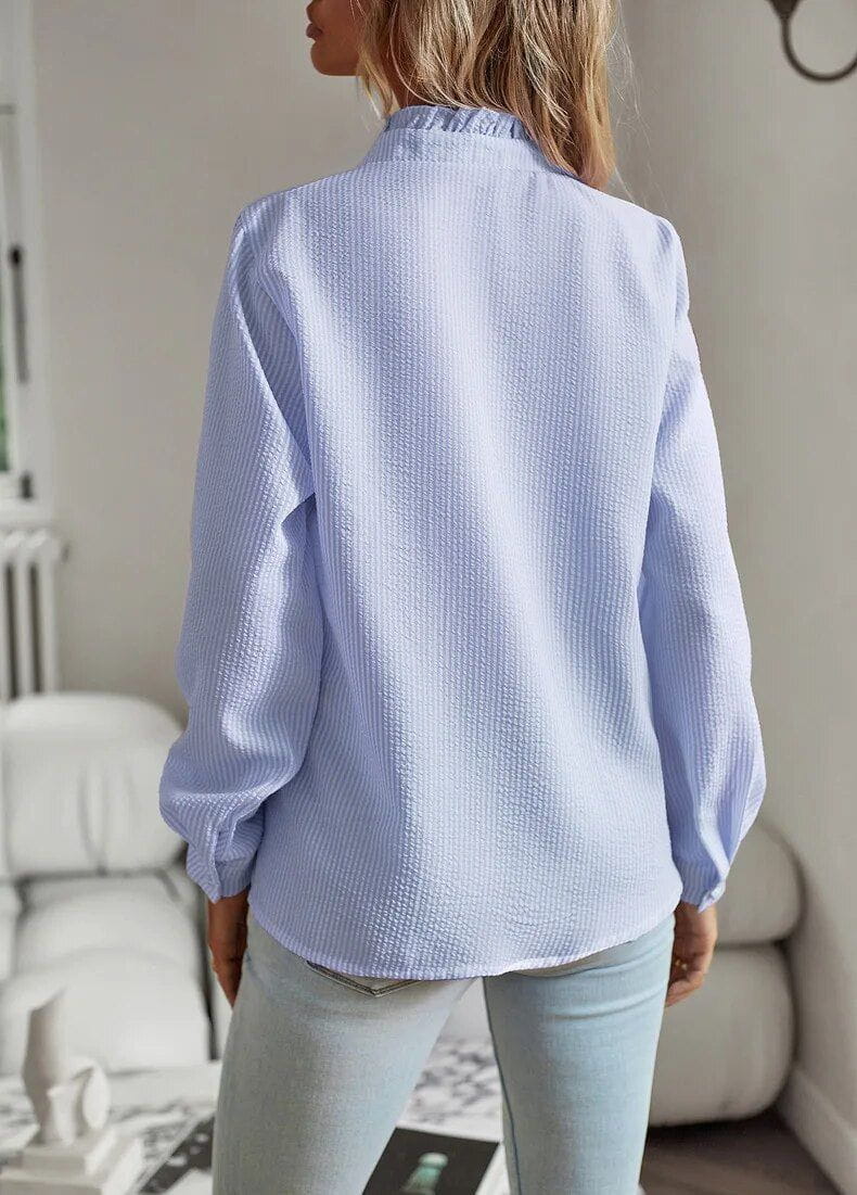 Lavinque Blouses Blouse à Volants | Élégance Féminine | Tendance Chic