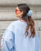 Lavinque Blouses Blouse Bohème à Carreaux | Romantique | Fluide et Féminine