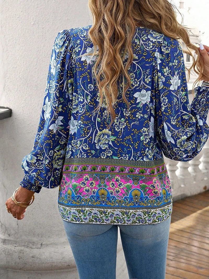 Lavinque Blouses Blouse Bohème Fleurie | Élégance Décontractée | Légère & Féminine