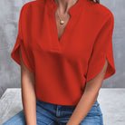 Lavinque Blouses Blouse Col Fendu | Élégante | Fluide et Confortable