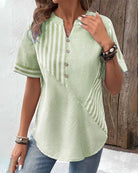 Lavinque Blouses Blouse Décontractée | Style Rayé | Élégance et Confort