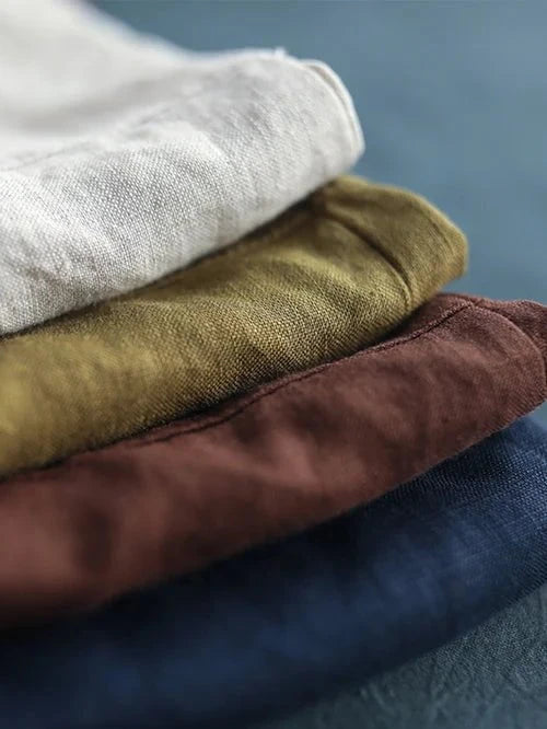 Lavinque Blouses Chemise Oversize en Lin | Élégance Décontractée | Confort &  Légèreté