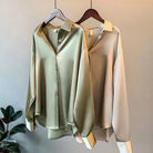 Lavinque Blouses Chemise Satinée | Élégante & Fluide | Parfaite pour Toutes Occasions