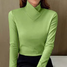 Lavinque Blouses Haut Col Montant Asymétrique | Élégance Minimaliste | Confort & Style