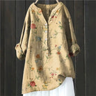 Lavinque Blouses Jaune / S Blouse Bohème Fleurie | Élégance Décontractée | Fluide & Confortable