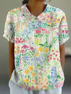 Lavinque Blouses Jaune / S Chemisier Fleuri | Multicolore | Léger et Estival