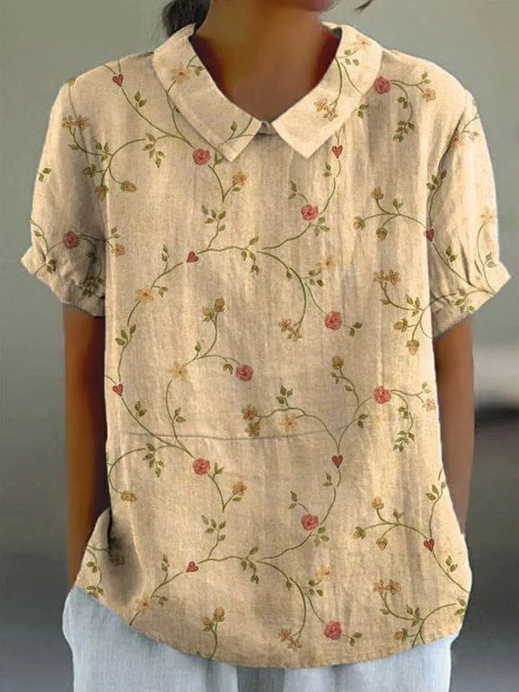 Lavinque Blouses Orange / S Chemisier Fleuri | Multicolore | Léger et Estival