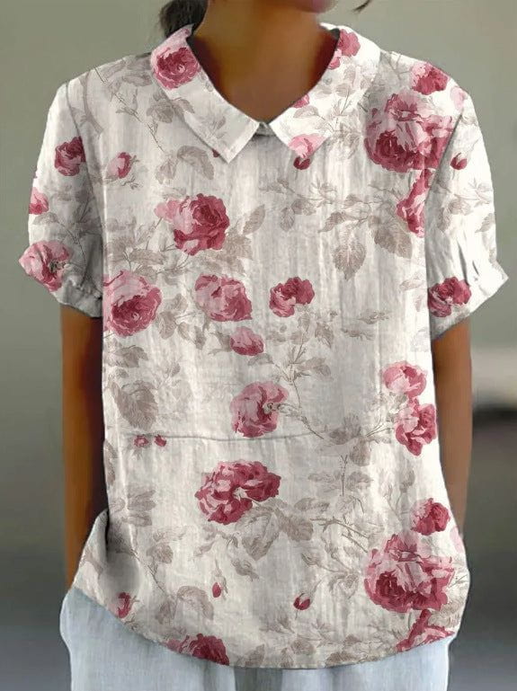 Lavinque Blouses Pourpre / S Chemisier Fleuri | Multicolore | Léger et Estival