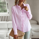 Lavinque Blouses Rose / S Blouse à Volants | Élégance Féminine | Tendance Chic