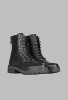 Lavinque Boots 35 / Noir Bottines de combat en cuir | Bottines | Style audacieux et confort robuste
