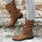 Lavinque Boots Beige / 36 Bottes Femme | Style Décontracté | Effet Vieilli