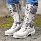 Lavinque Boots Blanc / 35 Bottes d'Hiver Montantes | Chaudes | Confort et Style