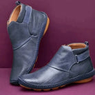Lavinque Boots Bleu / 34 Bottines Confort en Similicuir | Style Décontracté | Souples et Polyvalentes