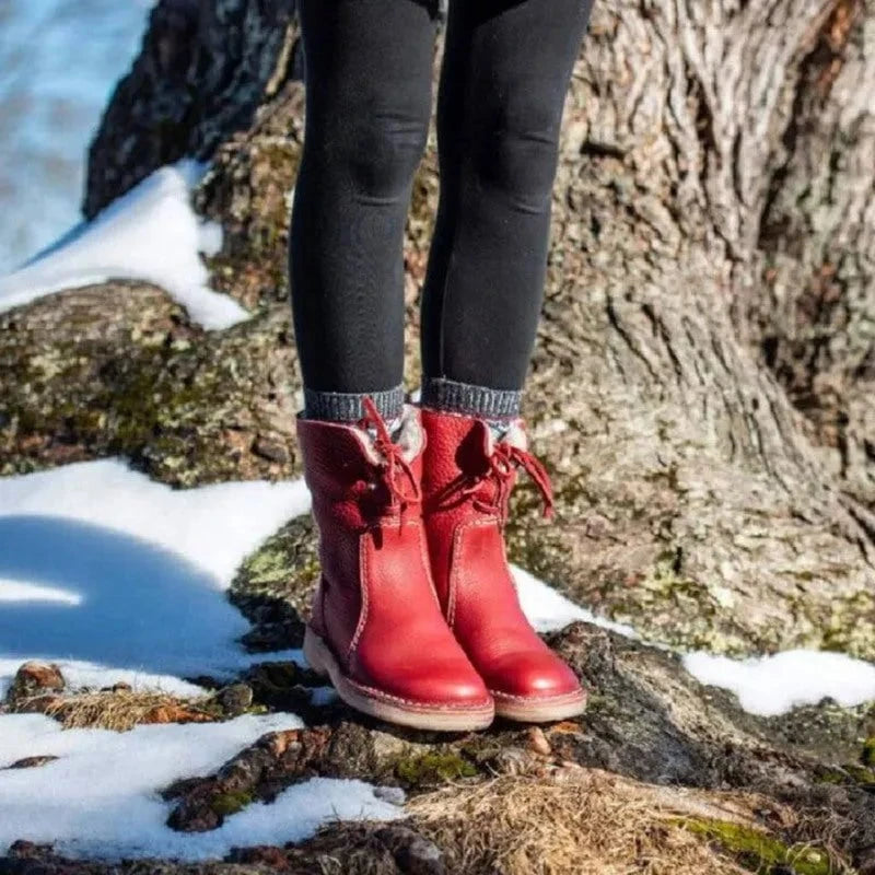 Lavinque Boots Bottes d’Hiver Fourrées en Cuir | Hiver | Chaleur et Confort Authentique