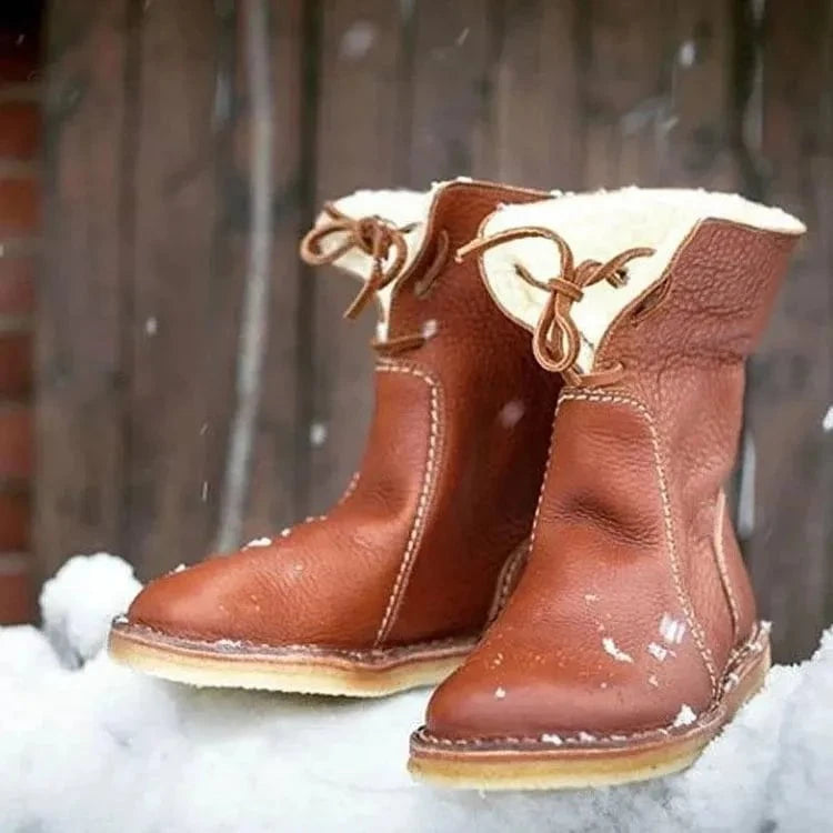 Lavinque Boots Bottes d’Hiver Fourrées en Cuir | Hiver | Chaleur et Confort Authentique