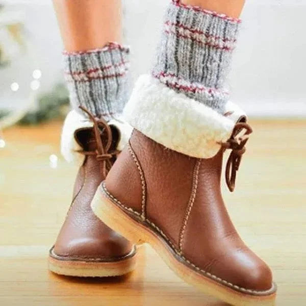 Lavinque Boots Bottes d’Hiver Fourrées en Cuir | Hiver | Chaleur et Confort Authentique