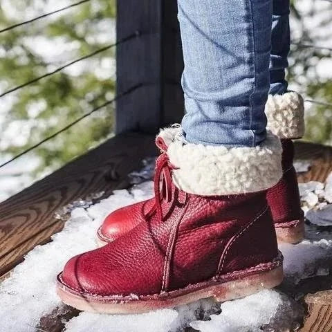 Lavinque Boots Bottes d’Hiver Fourrées en Cuir | Hiver | Chaleur et Confort Authentique