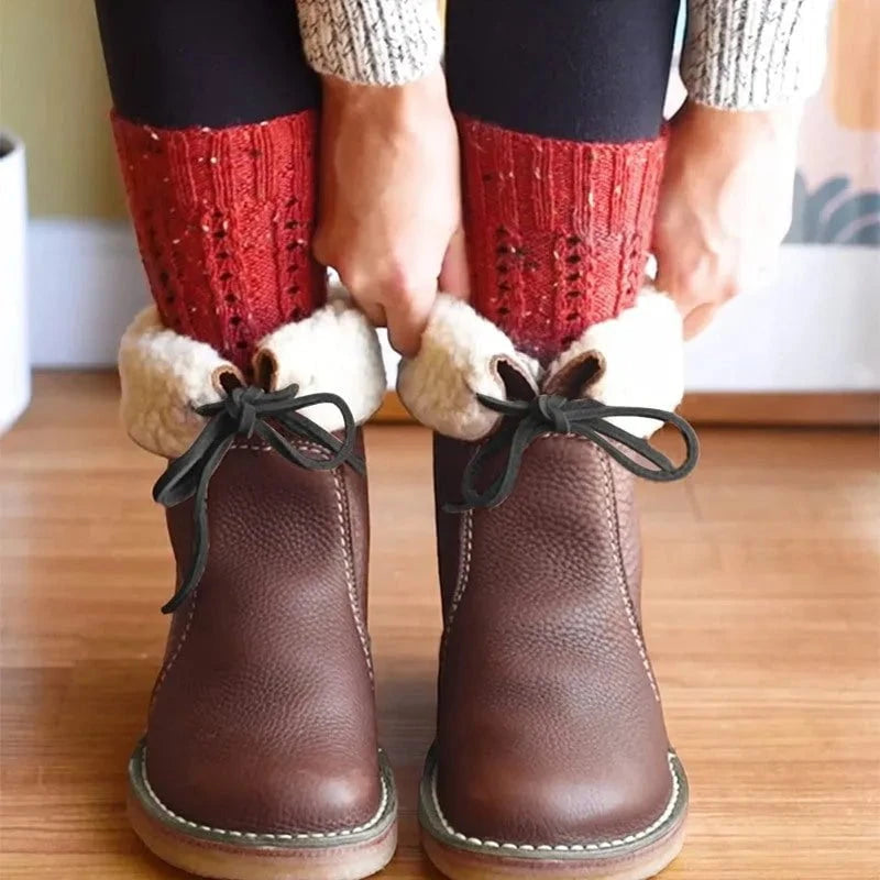 Lavinque Boots Bottes d’Hiver Fourrées en Cuir | Hiver | Chaleur et Confort Authentique