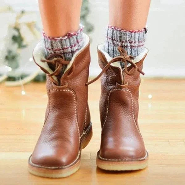 Lavinque Boots Bottes d’Hiver Fourrées en Cuir | Hiver | Chaleur et Confort Authentique