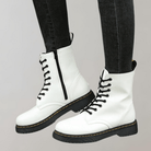 Lavinque Boots Bottes de Combat en Similicuir | Tendance | Robustes et Confortables