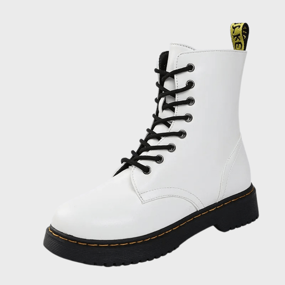 Lavinque Boots Bottes de Combat en Similicuir | Tendance | Robustes et Confortables